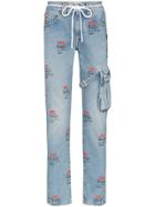 Off-white Y2013 Logo Slim-fit Jeans - Blue