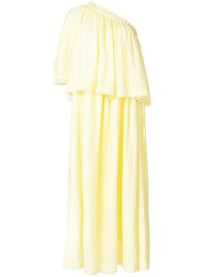 Zadig & Voltaire Asymmetric Long Dress - Yellow & Orange