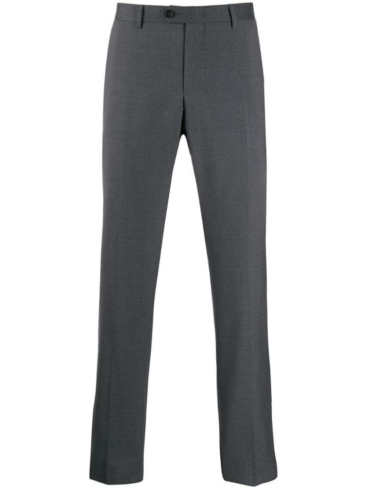 Z Zegna Wool Tailored Trousers - Grey