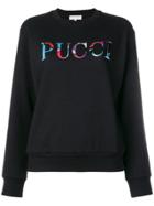 Emilio Pucci Front Logo Sweatshirt - Black