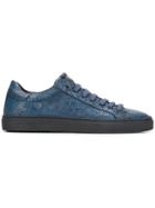 Hide & Jack Cracked Effect Sneakers - Blue