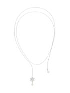 Miu Miu Double-pendant Necklace - Nude & Neutrals