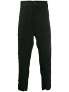 Ann Demeulemeester Floral Pattern Trousers - Black