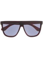 Gucci Eyewear Square Frames Sunglasses - Brown