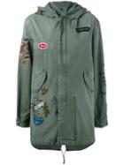 Mr & Mrs Italy Printed Parka, Women's, Size: Medium, Green, Cotton