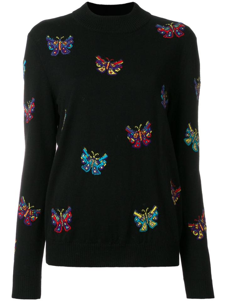 Jeremy Scott Butterfly Pattern Jumper - Black