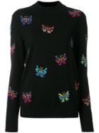 Jeremy Scott Butterfly Pattern Jumper - Black