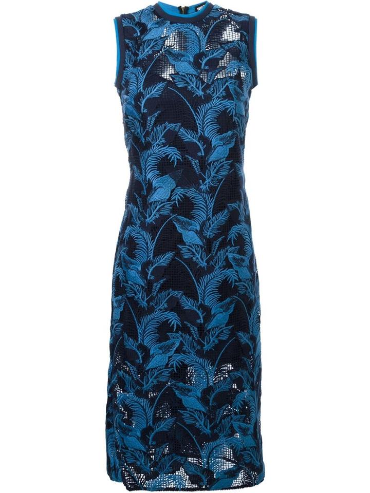 House Of Holland Lace Tank Dress, Women's, Size: 12, Blue, Polyester