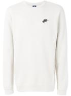 Nike Embroidered Logo Sweatshirt - Nude & Neutrals