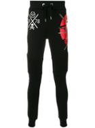 Philipp Plein - Printed Track Pants - Men - Cotton - Xl, Black, Cotton