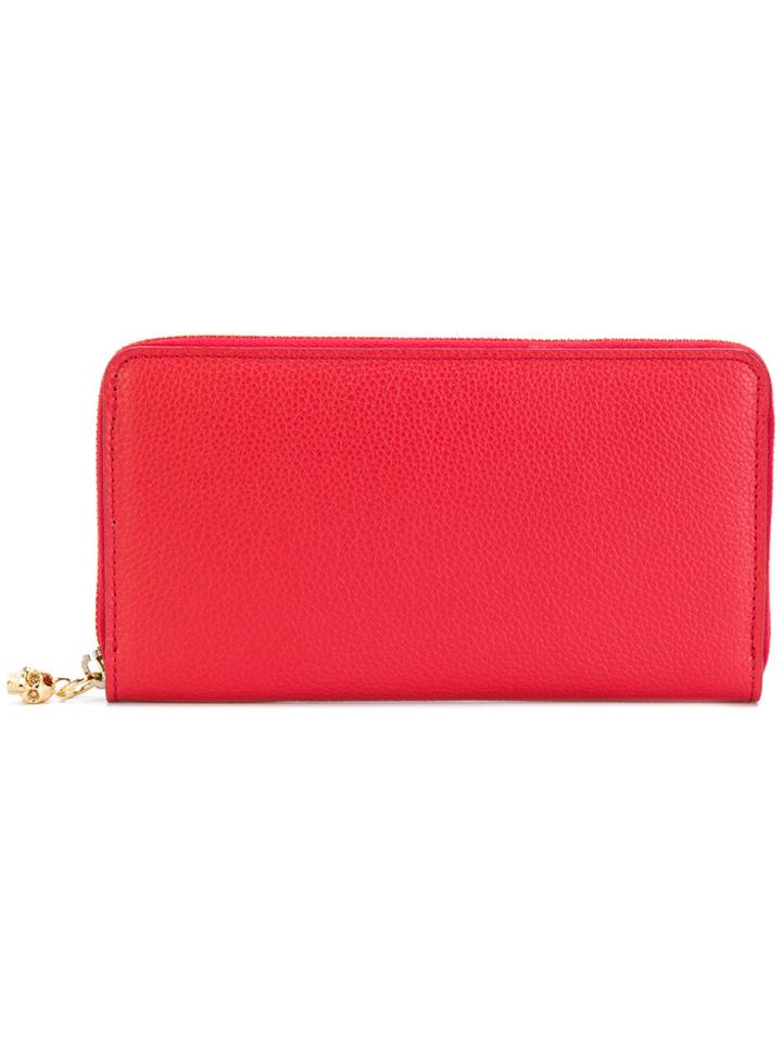 Alexander Mcqueen Zip Around Continental Wallet - Red