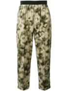 Emiliano Rinaldi - Camouflage Cropped Trousers - Men - Cotton/polyurethane - 50, Green, Cotton/polyurethane