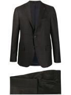 Lardini Checked Two-piece Suit - Brown