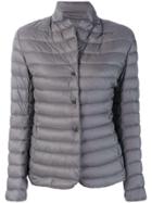 Moncler Fitted Padded Jacket - Grey