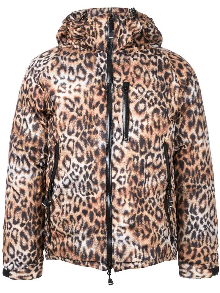 Dresscamp Animal Print Padded Jacket, Adult Unisex, Size: Small, Brown, Polyester