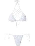 Amir Slama Strappy Bikini Set - White