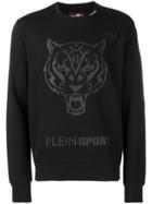 Plein Sport Tiger Embossed Sweatshirt - Black