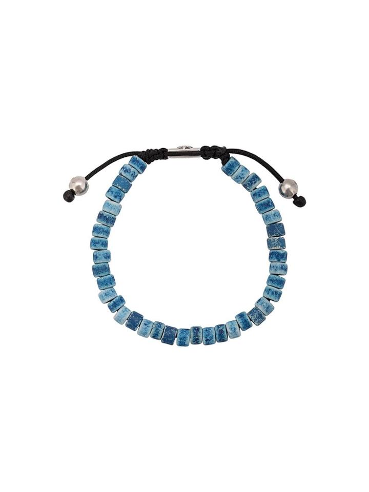 Nialaya Jewelry Adjustable Bead Bracelet - Blue