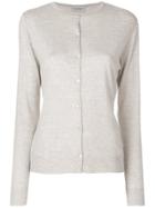 John Smedley Button-down Fitted Cardigan - Nude & Neutrals