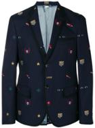 Gucci Embellished Cambridge Jacket - Blue