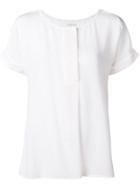 Woolrich Short-sleeve Flared Top - White