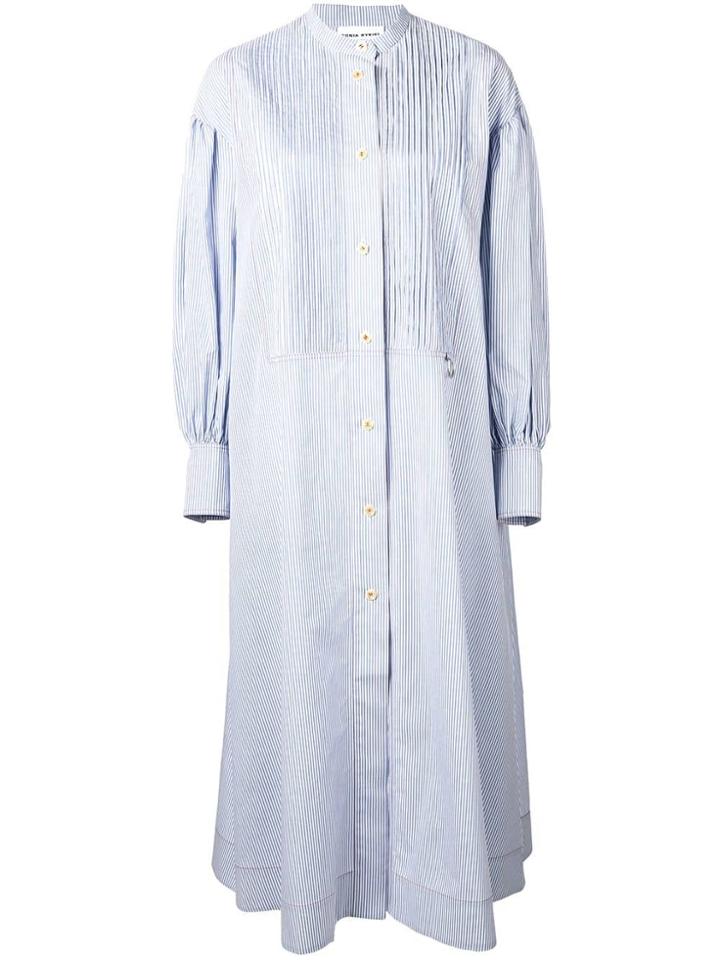 Sonia Rykiel Oversized Shirt Dress - Blue