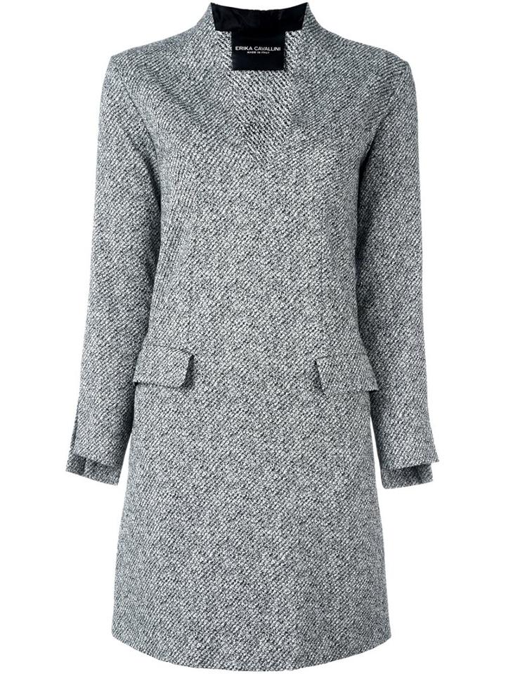 Erika Cavallini Three-quarter Sleeve A-line Dress