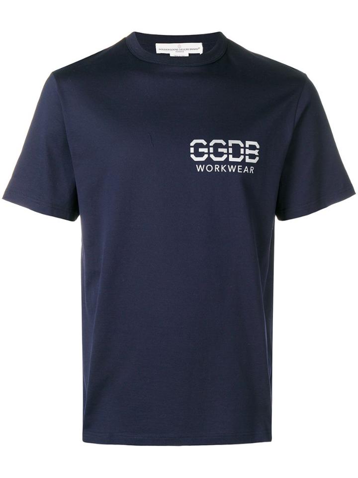 Golden Goose Deluxe Brand Logo T-shirt - Blue