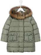 Il Gufo Hooded Padded Coat, Girl's, Size: 8 Yrs, Green