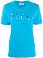 Emilio Pucci Logo Printed T-shirt - Blue