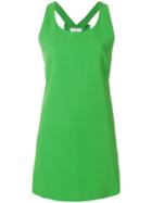 Capucci Bow Detail Mini Dress - Green