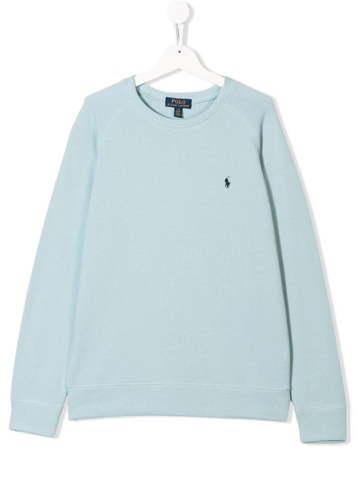Ralph Lauren Kids Teen Embroidered Logo Sweatshirt - Blue