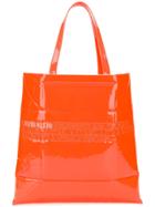 Calvin Klein 205w39nyc Embossed Logo Tote Bag - Orange