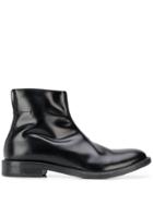 Moma Zipped Ankle Boots - Black