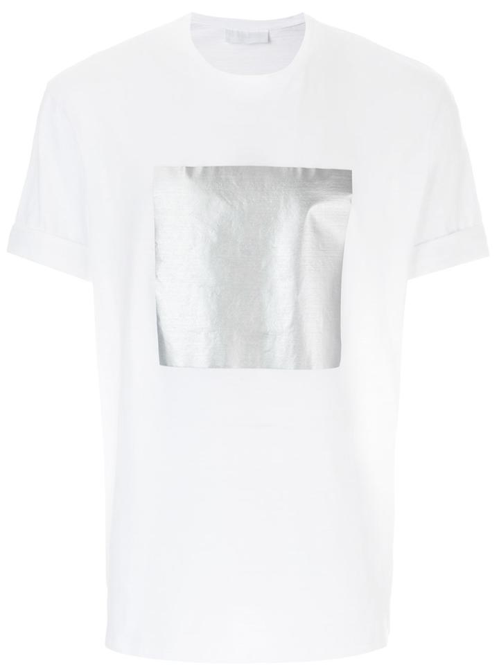 Neil Barrett Silver Square T-shirt - White