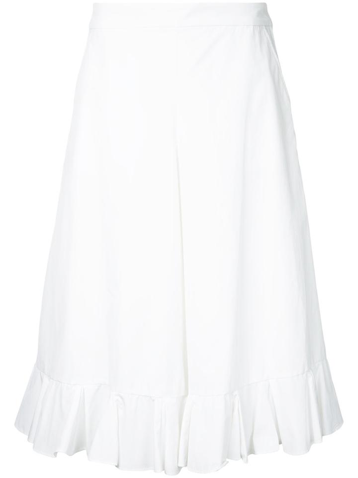 Muveil - Cropped Trousers - Women - Cotton/polyester - 40, White, Cotton/polyester