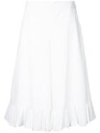 Muveil - Cropped Trousers - Women - Cotton/polyester - 40, White, Cotton/polyester
