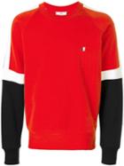 Ami Paris Tricolour Sweatshirt - Red