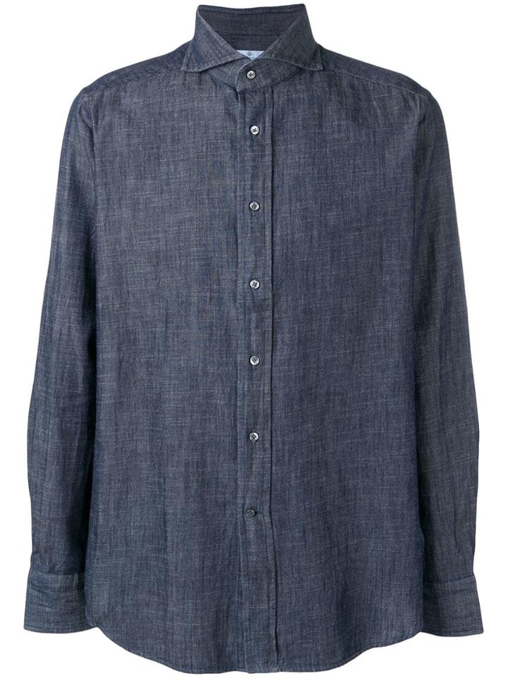 Tagliatore Chambray Shirt - Blue