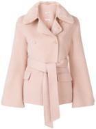 P.a.r.o.s.h. Double-breasted Belted Coat - Pink