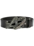 Liu Jo Lj Plaque Belt - Black