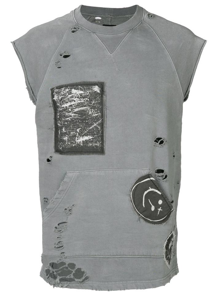 Hudson - Freak Scene Sleeveless Sweatshirt - Men - Cotton - L, Grey, Cotton