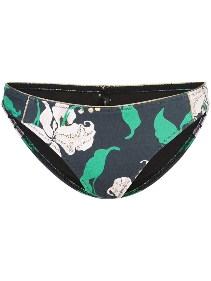 Morgan Lane Demi Floral Bikini Bottoms - Black