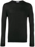 Cenere Gb Fine Knit Fitted Sweater - Black