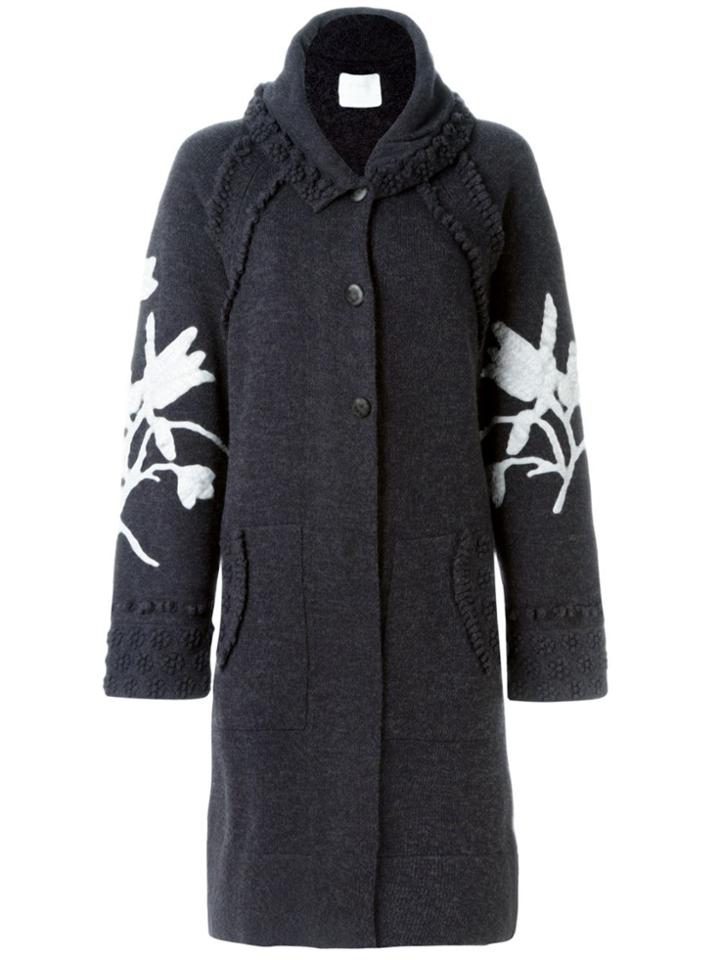 Barrie Cashmere 'foujita' Cardi-coat - Grey