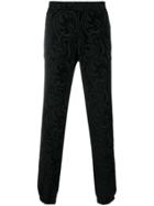 Versace Barocco Texture Trousers - Black