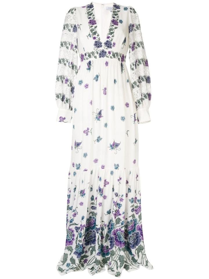 Andrew Gn Woven Maxi Dress - White