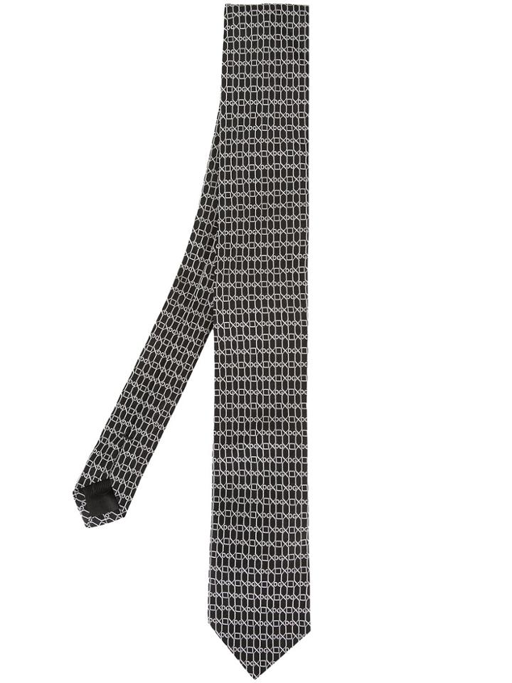 Dolce & Gabbana Jacquard Tie - Black