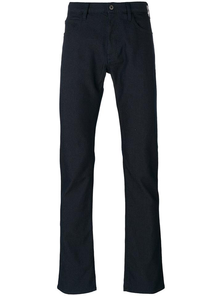 Armani Jeans - Slim-fit Jeans - Men - Cotton/polyester - 33, Blue, Cotton/polyester