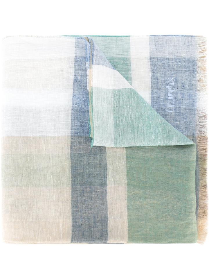 Church's Geometric Pattern Scarf, Men's, Linen/flax